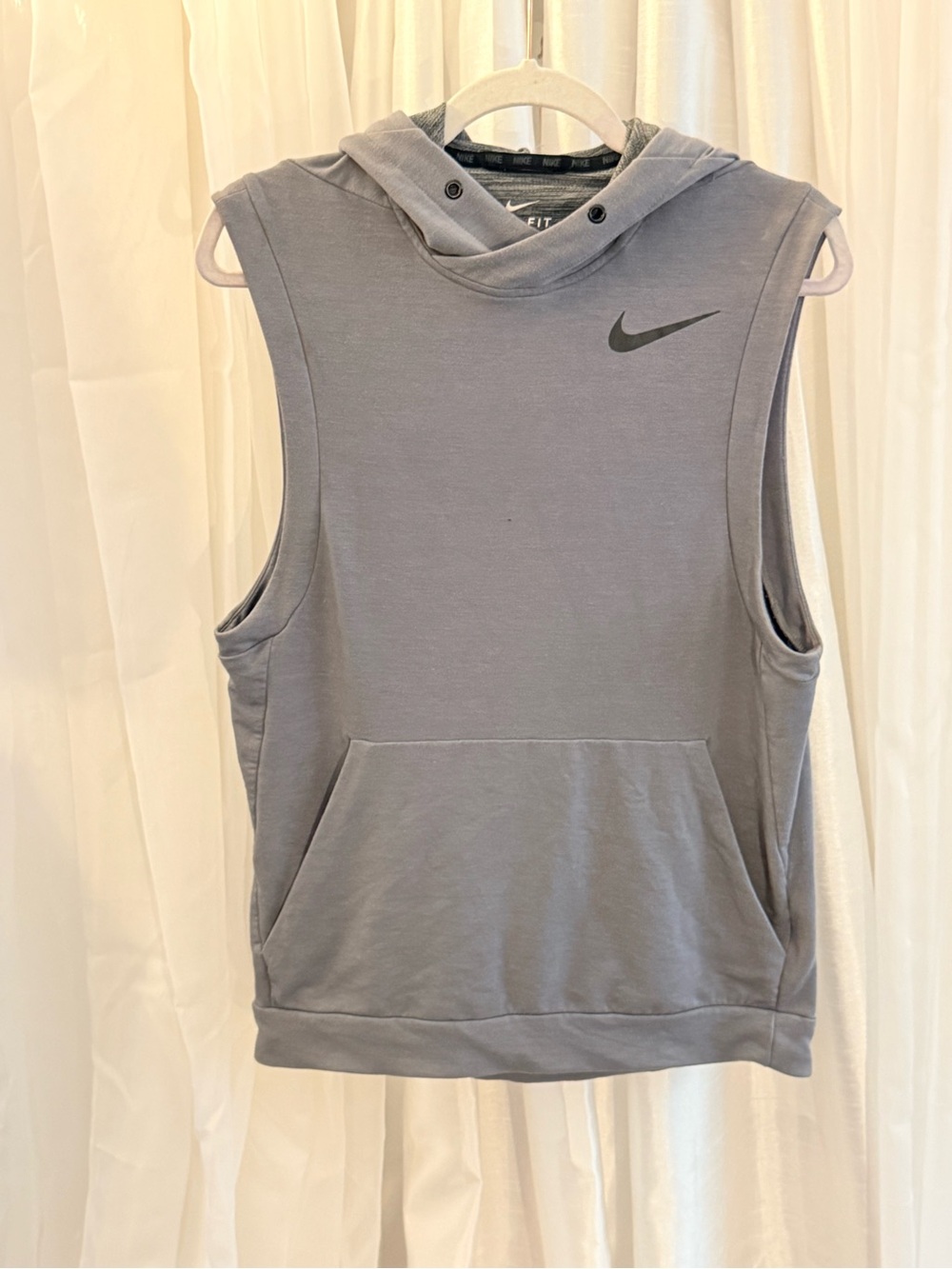 Nike Sleeveless Hoodie Tank - Gray